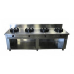 Cucina wok CI N.3 fuochi Potenza bruciatori a scelta Modello RisCu065