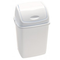 Pattumiera con coperchio basculante bianco 18LT RIF BASIC MDL - Modello 909018