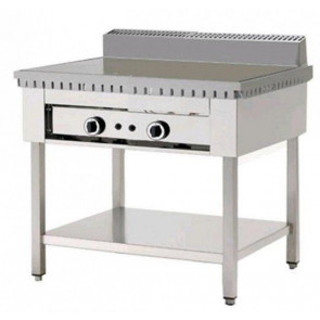 Cuocipiada Elettrico PL Modello CPE6 Su trespolo Piana al Cromo Su gambe in acciaio inox Capacità 6 piadine Piana al cromo