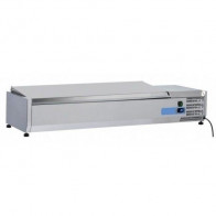 Vetrina refrigerata porta bacinelle Modello VRX14/38SS in acciaio INOX Compatibile con vaschette 6 x GN1/3