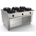 Cucina wok CI N.6 fuochi Potenza bruciatori a scelta Modello RisCu073