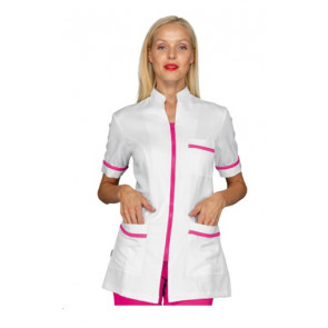 Casacca Florida da donna MEZZA MANICA 100% Poliestere Superdry BIANCO + FUCSIA Disponibile in diverse taglie Modello 002586