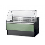 Banco alimentare refrigerato Modello KIBUK250VC Semi ventilato Vetro curvo
