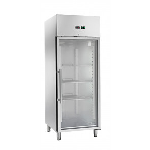 Armadio Frigo Refrigerato tropicalizzato in acciaio inox Modello AK654BTG porta a vetro