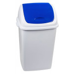 Pattumiera con coperchio basculante blu 50 LT RIF BASIC MDL - Modello 909055
