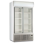 Armadio Frigo Refrigerato ventilato 2 porte con cassonetto retroilluminato Modello CL113TCSLWHITE