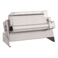 Stendipizza Dilaminatrice PF Modello OMEGA 500/1 Monorulli a pedale Dimensioni pizza cm.26/45 Apertura rulli min 0,5 mm/max 5
