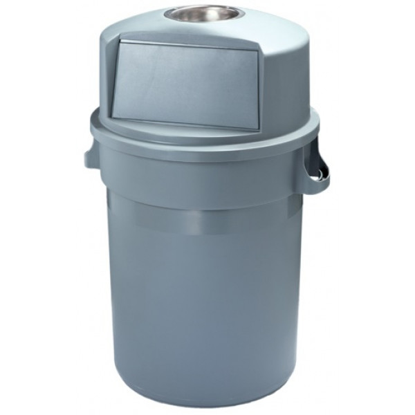 Bidone push con posacenere grigio MAXIPUSH MDL 120 L Modello 114120