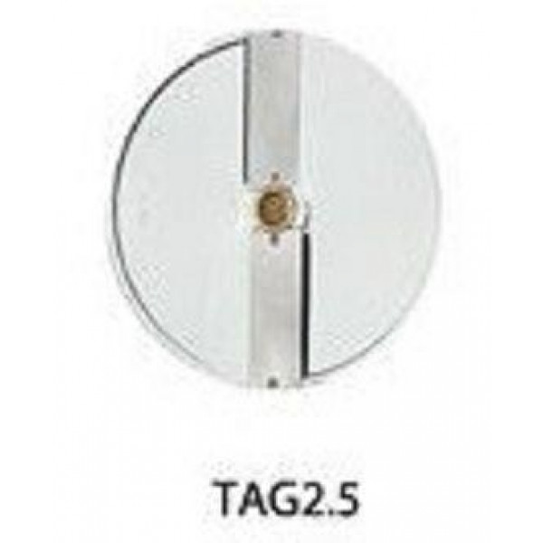 Disco per taglio spessore 2,5mm DF2,5N - adatto per cetrioli, carote, anelli di cipolla, patate fritte, cavoli bianchi, ecc. per Tagliaverdura Modelli TITANIUM