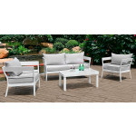 Set da esterno TESR ​​Struttura in alluminio verniciato, cuscini in tessuto Modello 1512-A4P SET