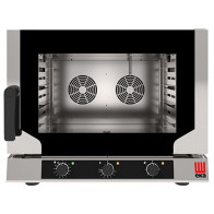 Forno elettrico ventilato a convezione con vapore Modello EKF464NALUD CapacitĆ n.4 teglie cm 60x 40 Potenza Kw 6,4 Apertura laterale