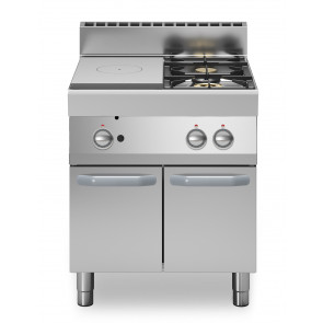 Cucina tuttapiastra a gas+2 fuochi MDLR Armadio con porte Modello F7070TPPGFBP