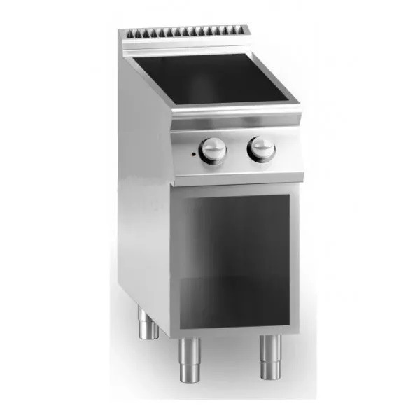 Cucina elettrica in vetroceramica MDLR 2 zone di cottura Vano aperto Modello CL9040PVE