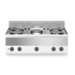 Cucina elettrica 5 piastre ECO MDLR Modello F6090PCEET