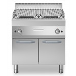 Griglia pietra lavica 2 zone di cottura MDLR Armadio con porte Modello F7080GRLIP