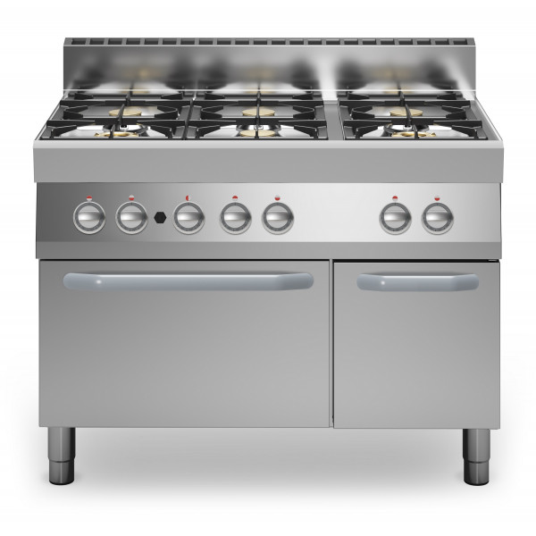 Cucina a gas 6 fuochi MDLR Forno a gas statico Modello F70110CFGB