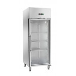 Armadio Frigo Refrigerato tropicalizzato Modello AK654TNG porta a vetro temperatura normale acciaio inox