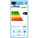 Armadio Frigo Refrigerato Statico Eco Modello G-EF600SS Bassa temperatura Struttura esterna in acciaio inox