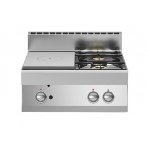 Cucina tuttapiastra a gas+2 fuochi MDLR Modello F7070TPPGFBT