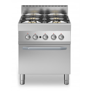 Cucina a gas 4 fuochi MDLR Forno a gas statico Modello F7070CFGB