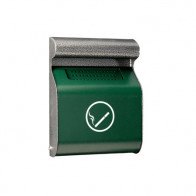 Posacenere murale MDL Acciaio galvanizzato con verniciatura epossidica colore verde Modello 103013