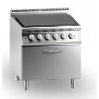 Cucina elettrica tuttapiastra MDLR 4 zone di cottura Modello CL9080TPFE Forno elettrico