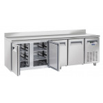 Tavolo Refrigerato Pasticceria ventilato Modello PA4200 idoneo per vassoi 600x400 Con alzatina