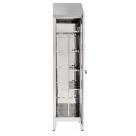 Armadio Portascope in acciaio inox 430 IXP n.1 anta a battente profondità anta cm 50 Modello S5069601430