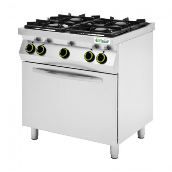 Cucina a gas Metano Modello CC74GFG 4 fuochi con forno a gas GN1/1