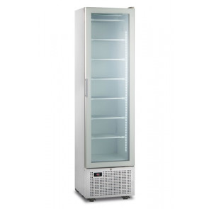 Freezer verticale statico Modello SLIM FREEZER 225TWHITE Con porta a vetro