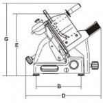 Affettatrice a gravità Modello CANOVA 300 TOP