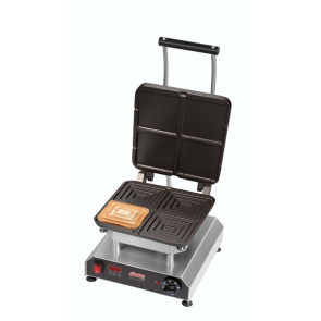 Piastra per Waffel con piastra per 4 waffel da 115x125x25 mm Modello THERMOCOOK 1 + W-TC-SANDWICH