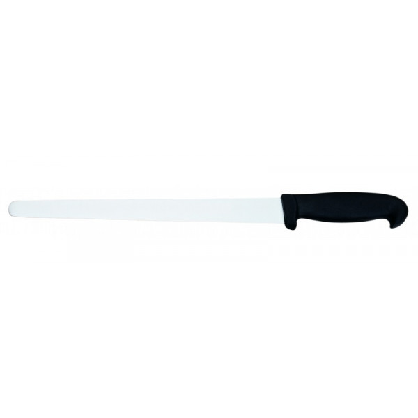 Coltello per prosciutto Lama in acciaio inossidabile temperato AISI 420 Manico in gomma antiscivolo Lavabile in lavastoviglie Lama Cm 28 Modello CL1229