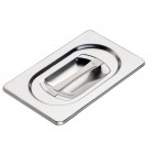 Coperchio per contenitori gastronorm 1/9 in acciaio inox Modello CO19000