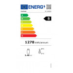 Vetrina refrigerata per bibite nero Modello DC1050CB con opalina pubblicitaria