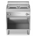 Griglia pietra lavica 2 zone di cottura MDLR Armadio aperto Modello F7080GRLIA