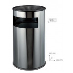 Posacenere gettacarte a colonna MDL in Acciaio inox brillante Modello 790610
