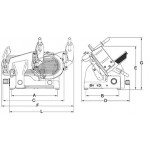 Affettatrice a gravità Modello GALILEO EVO 350 INGR.