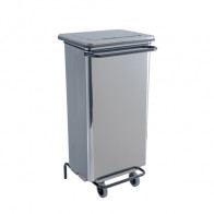 Contenitore mobile a pedale in inox - Pattumiera MDL acciaio brillante CONTINOX Modello 790624