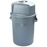 Bidone push con posacenere grigio MAXIPUSH MDL 120 L Modello 114120