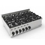Cucina a Gas 6 fuochi da banco TX Modello PC105G7 Potenza 30 kW