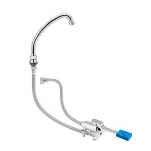 Kit rubinetto a pedale mono - acqua a pavimento con bocca girevole di erogazione a "U" MNL Modello ERMES001KIT2