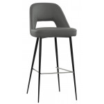 Sgabello da interno TESRStruttura in metallo verniciato, rivestimento in tessuto o ecopelle Modello 087-TOP21 DIVERSI COLORI