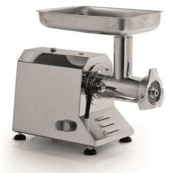 Tritacarne elettrico Modello TIK22 struttura in acciaio inox Bocca: Ø 82 mm Produzione oraria: 300 kg Gruppo macinazione: Acciaio Inox