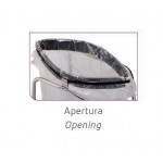 Portasacco mobile acciaio inox a chiusura ermetica MDL Modello CONTICLAP