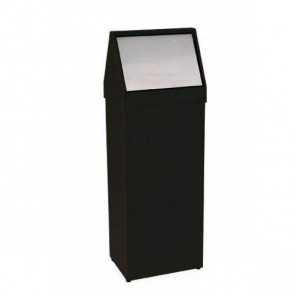 Gettacarte basculante MDL in metallo verniciato con polvere epossidica colore nero Modello 790063