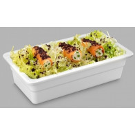 Bacinella gastronomina in melamina bianca GN 1/4 Modello MPGN14065B