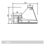 Vetrina Refrigerata statica ideale per l'esposizione di prodotti freschi alimentari Zoin Modello VR RD150PSSG  Vetro Dritto Refrigerazione Statica gruppo incorporato