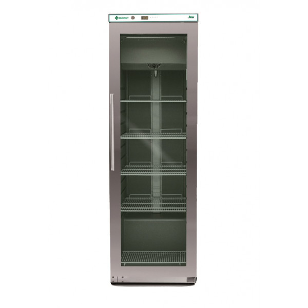 Armadio Frigo Refrigerato ventilato porta a vetri Modello G-EFV400GSS